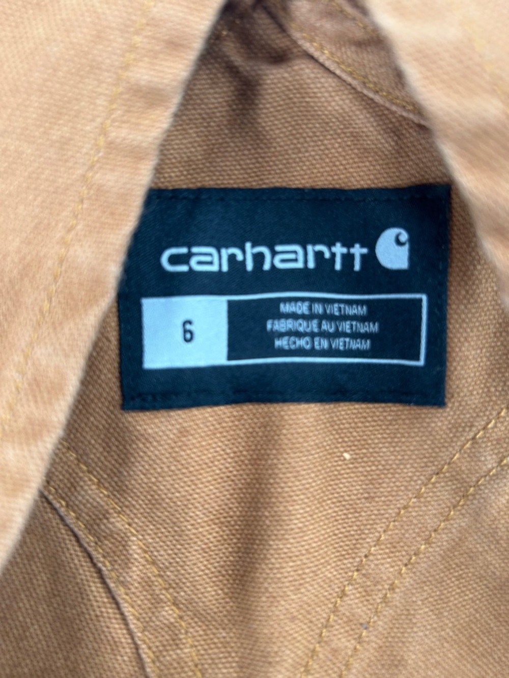 Carhartt Kids Duck Washed Bib Overall Size 6 CHILD) - Picture 2 of 8